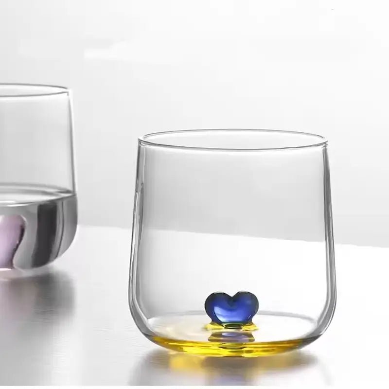 Sculpted Heart Glass Tumblers - Image 7