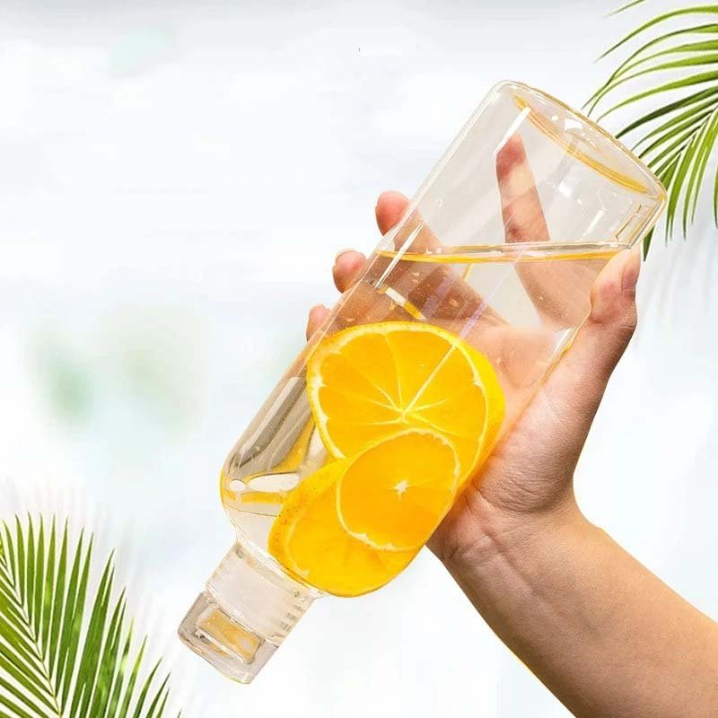 Minimalist Clear Glass Water Bottles - Image 2