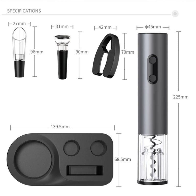 Rechargeable Electric Wine Opener Set - Image 9