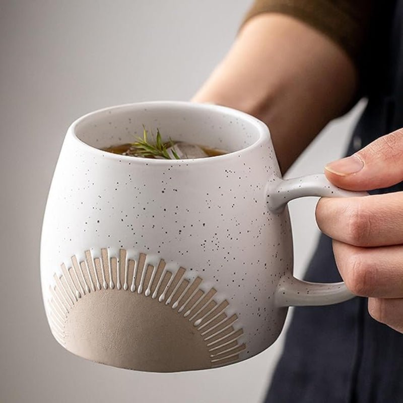 Sunburst Ceramic Coffee Mugs - Image 8