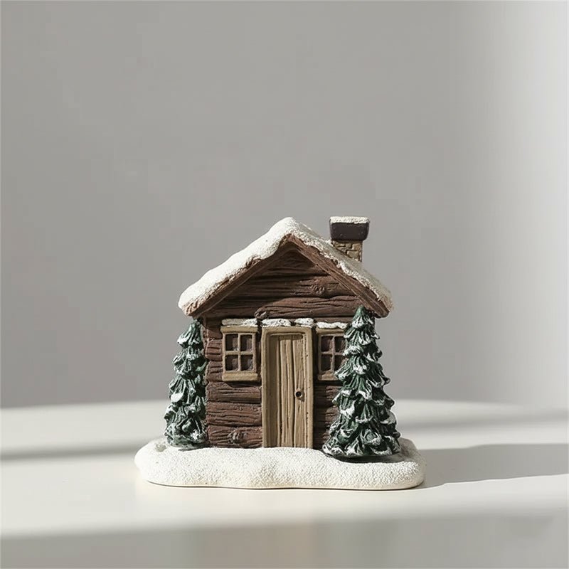 Cone Incense Burning Log Cabin - Image 2