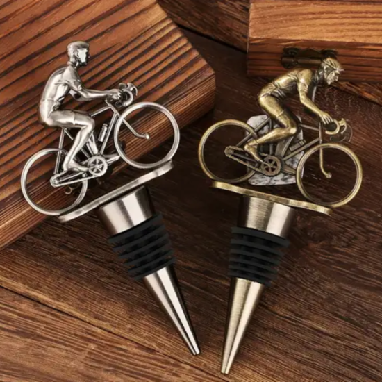 Cyclist Wine Bottle Stopper