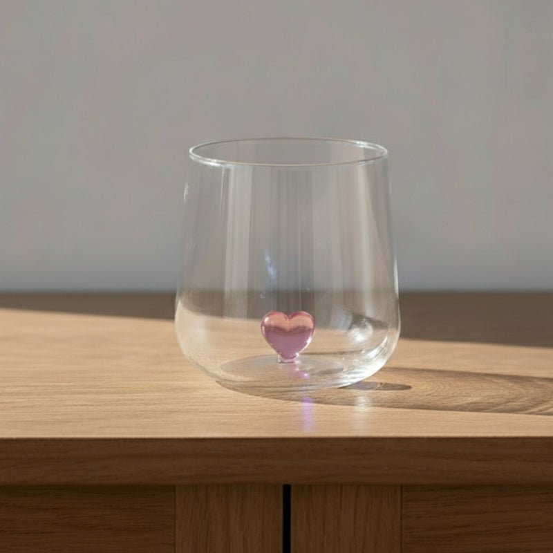 Sculpted Heart Glass Tumblers - Image 9