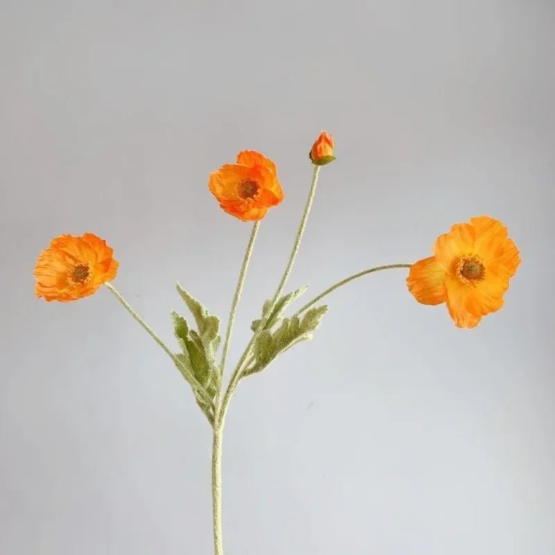 Faux Poppy Stems, Set of 6 - Image 45