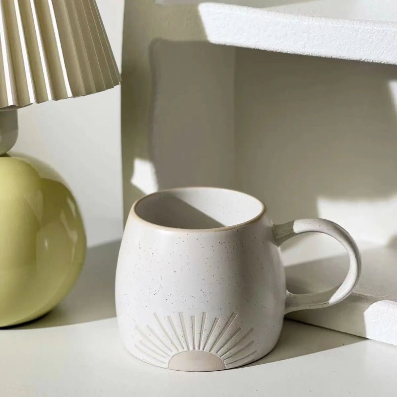 Sunburst Ceramic Coffee Mugs - Image 2