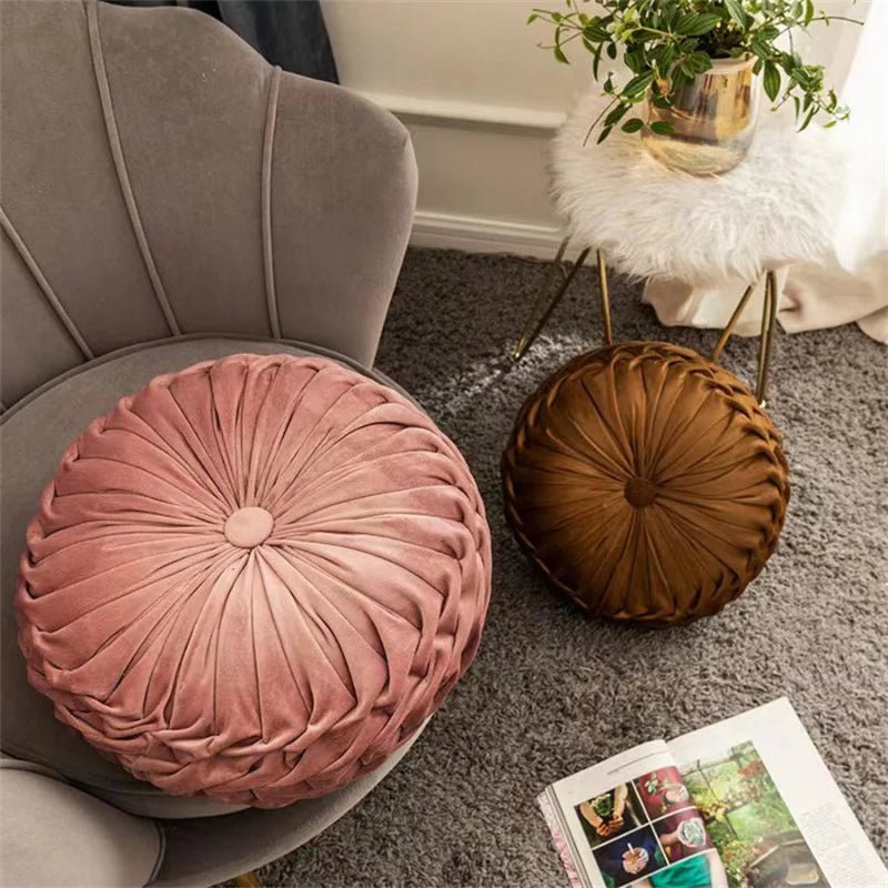 Round Velvet Pillow 14" - Image 6