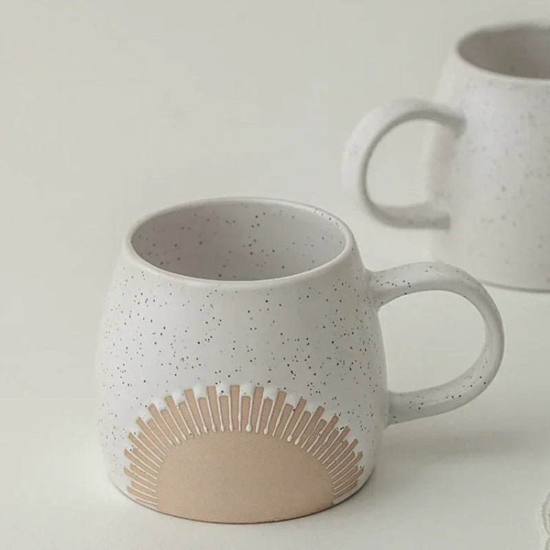 Sunburst Ceramic Coffee Mugs - Image 6