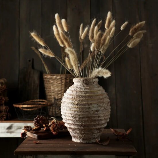 Textured Clay Vase