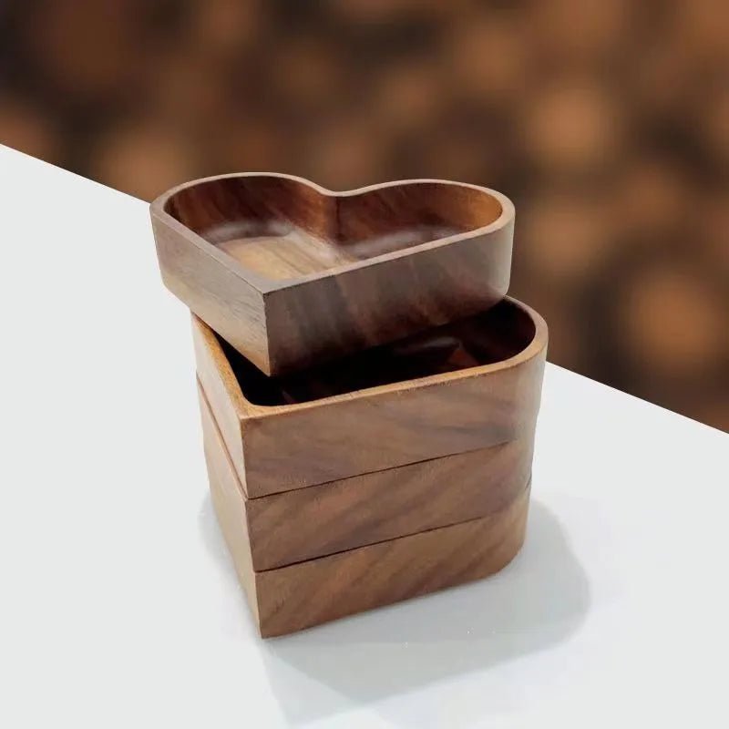 Wood Heart-Shaped Dishes - Image 4