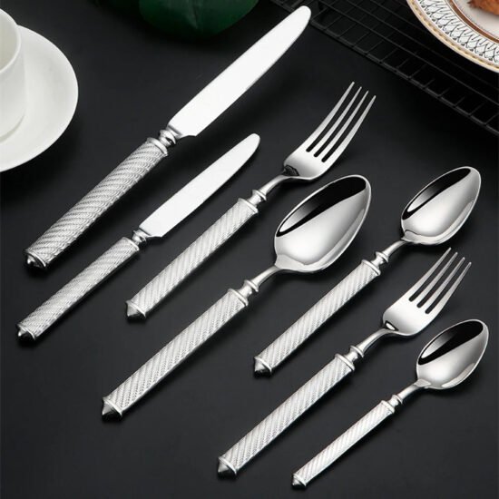 Rope Handle Stainless Steel Flatware Set
