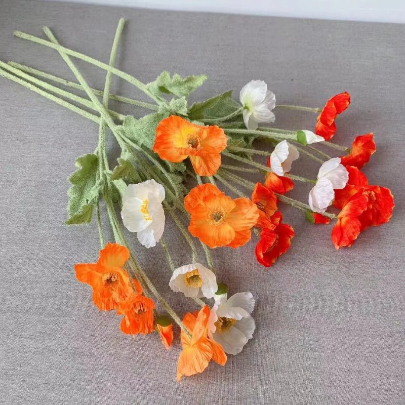 Faux Poppy Stems, Set of 6 - Image 6