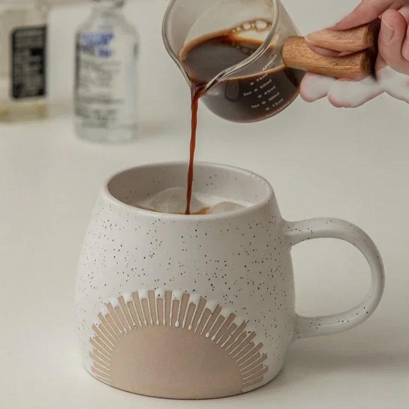 Sunburst Ceramic Coffee Mugs - Image 5