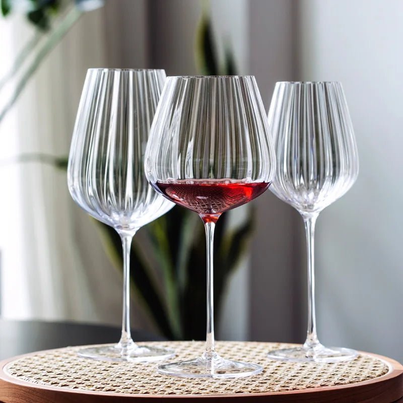 Fluted Ribbed Wine Glasses, Set of 4 - Image 3