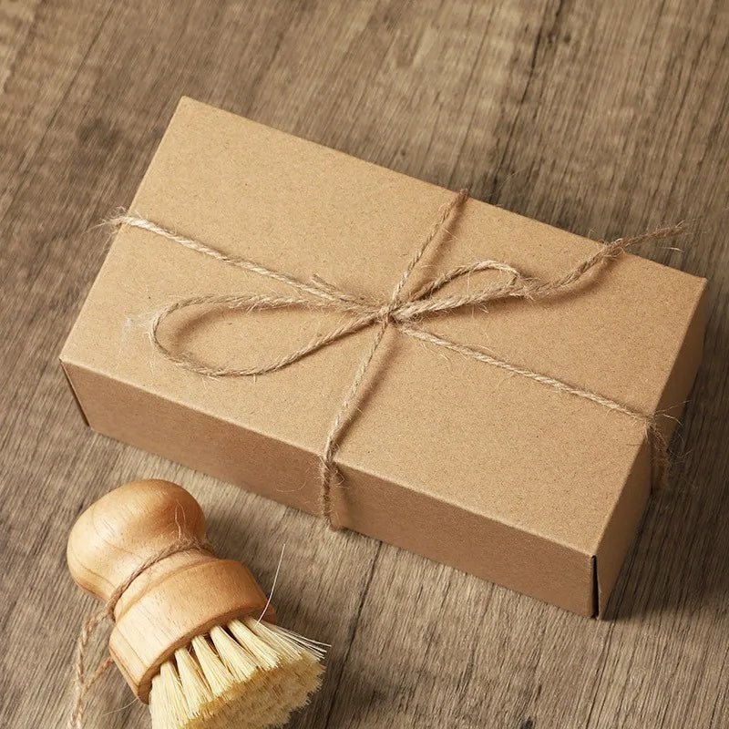 Natural Wood and Bristle Cleaning Brush Set, Set of 3 - Image 3