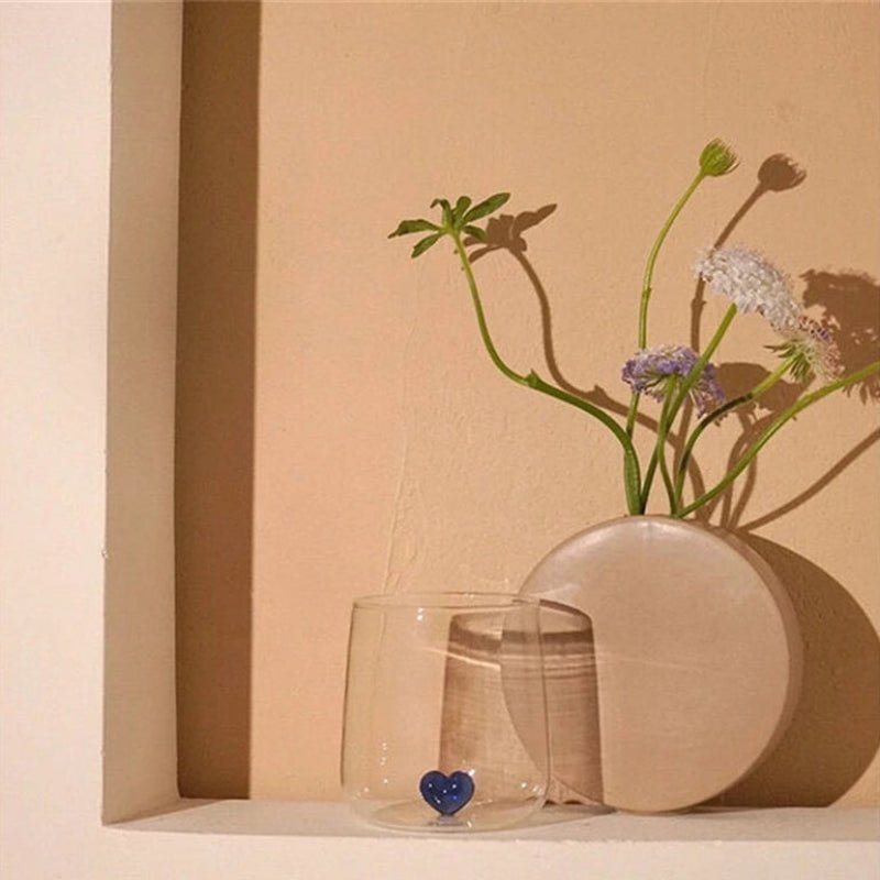 Sculpted Heart Glass Tumblers - Image 5