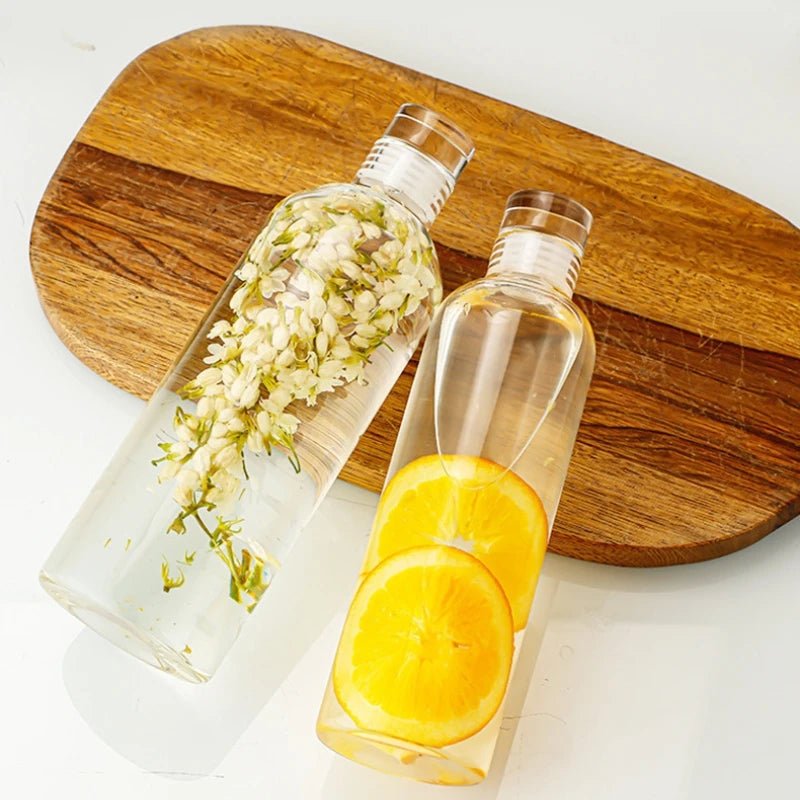 Minimalist Clear Glass Water Bottles - Image 3