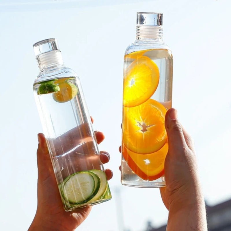 Minimalist Clear Glass Water Bottles - Image 4