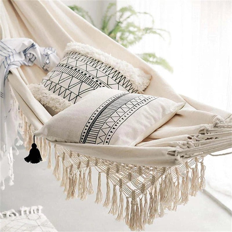 Fringe Macrame Hammock Chair - Image 2