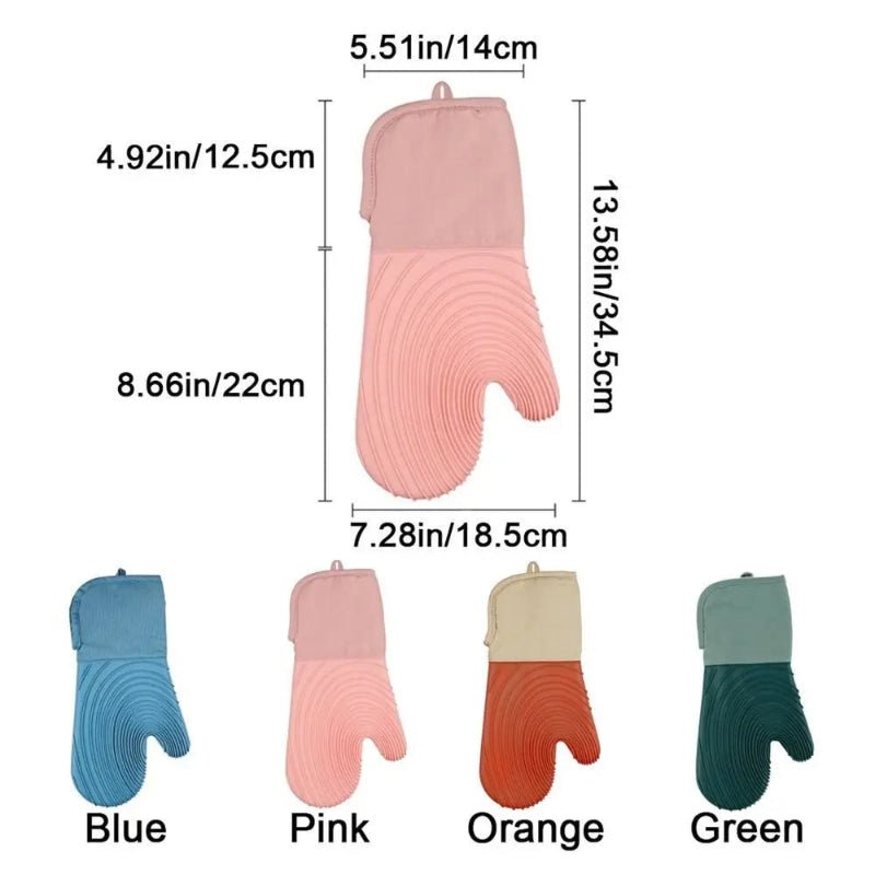 Textured Heat Resistant Silicone Oven Mitt - Image 9