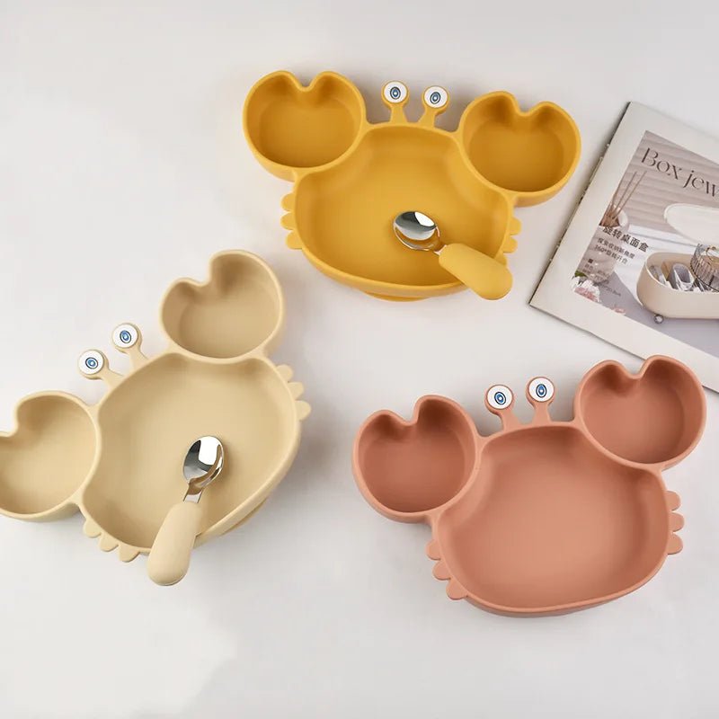 Silicone Crab Plate with Cutlery - Image 2