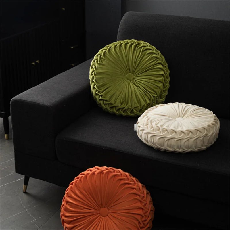 Round Velvet Pillow 14" - Image 8