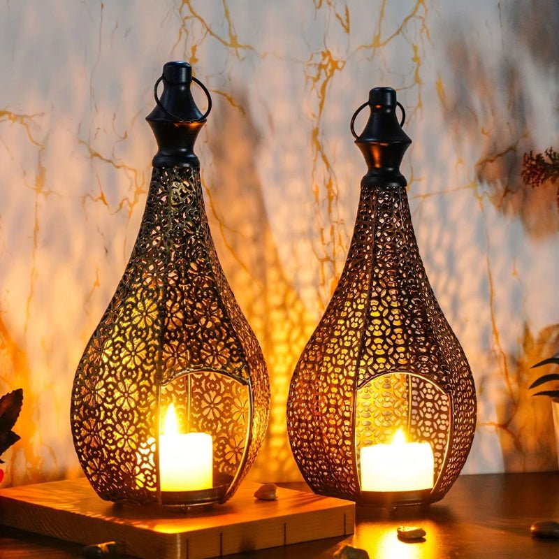 Moroccan-Style Metal Lanterns - Image 3
