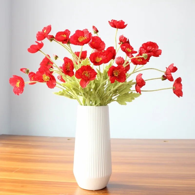 Faux Poppy Stems, Set of 6 - Image 16
