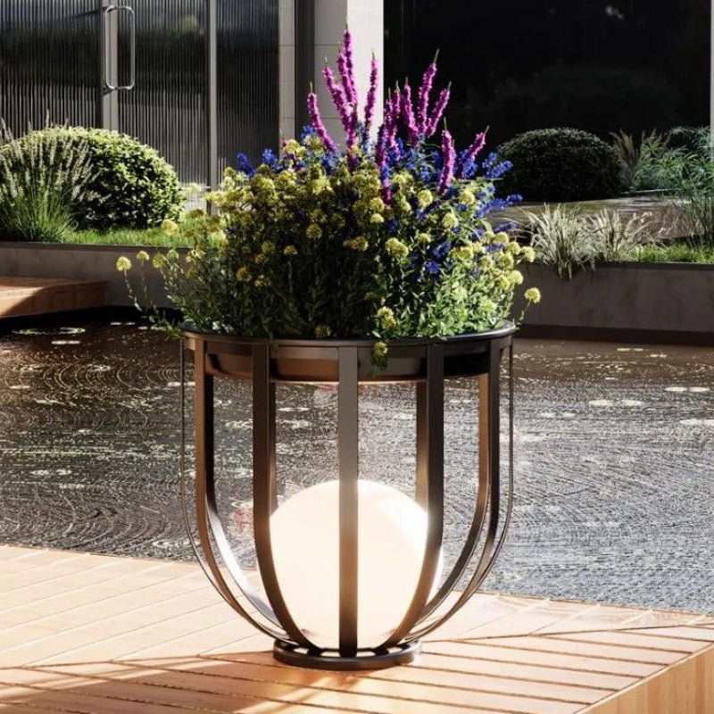Solar Planter Table with Integrated Light - Image 9