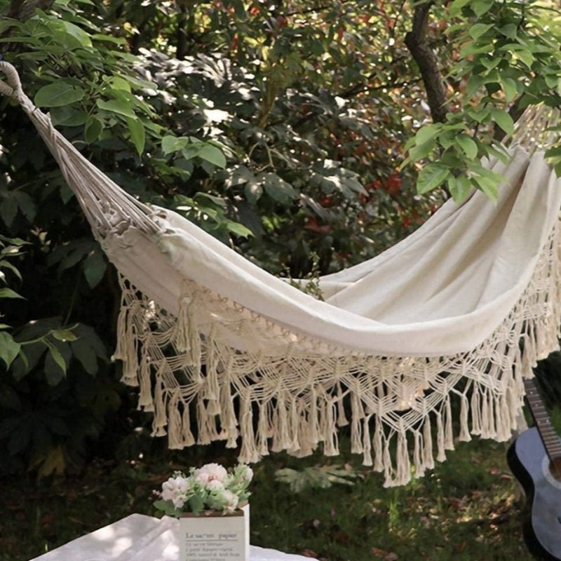 Fringe Macrame Hammock Chair - Image 4