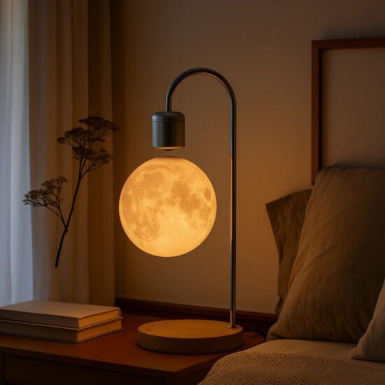 Selene Floating Moon Lamp with Wireless Charging
