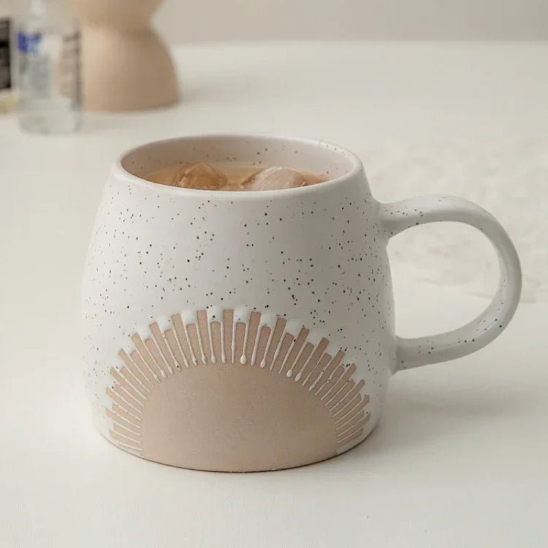 Sunburst Ceramic Coffee Mugs - Image 4