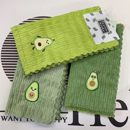 Avocado Print Dish Towels, Set of 4