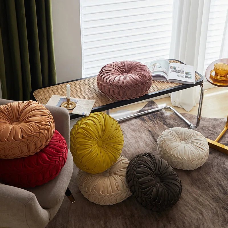 Round Velvet Pillow 14" - Image 9