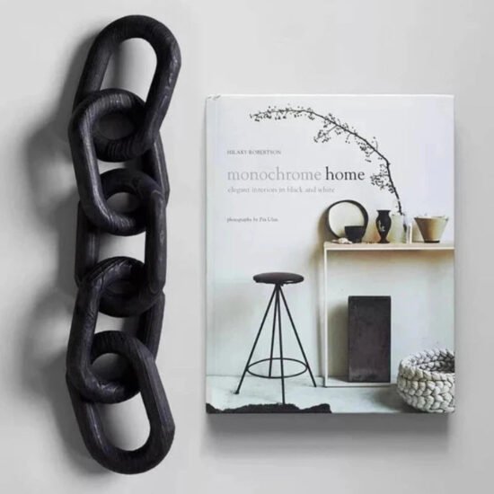 Black Wooden Chain Decor
