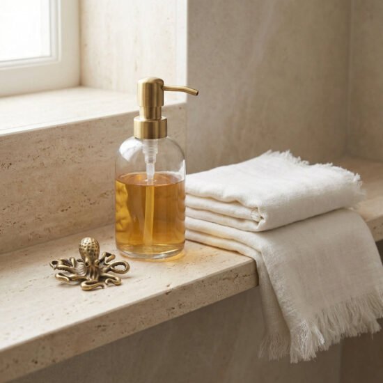 Sculptural Brass Octopus