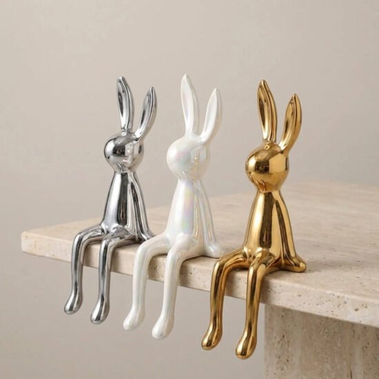 Emile Ceramic Rabbit Sculpture