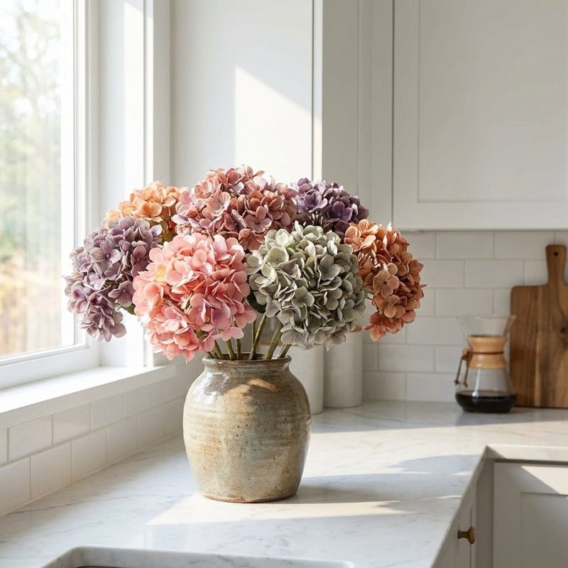 Faux Hydrangea Stem 24"