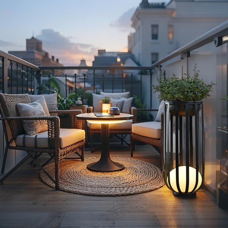 Solar Planter Table with Integrated Light - Image 13