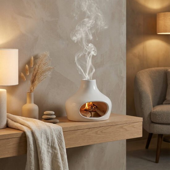 Palo Santo and Sage Ceramic Chimney Burner