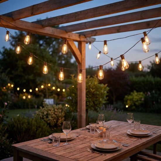 Solar Edison Bulb String Lights