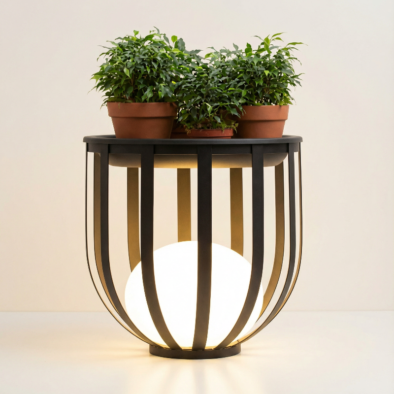 Solar Planter Table with Integrated Light - Image 16